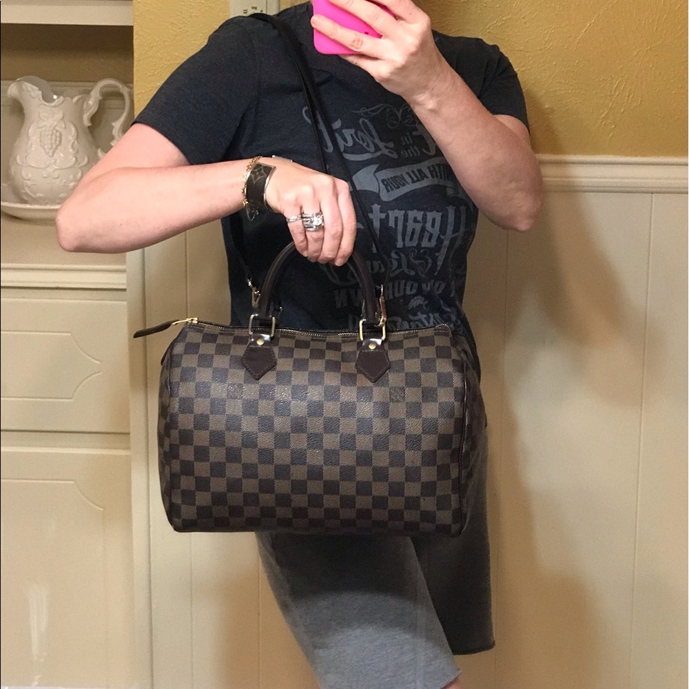 Louis Vuitton Damier Ebene Speedy 30 Tote #8.8H - Picture 8 of 8